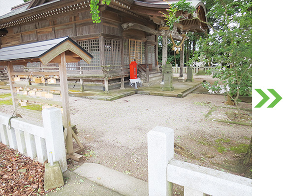 写真：美祢市上領八幡宮 【施工前】